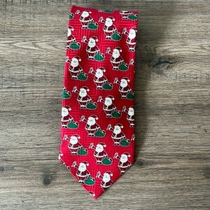 FN |Red Santa and Candy Cane Tie